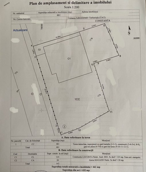 Casa La Cheie - Bratianu - Teren 461 Mp - Mobilata Complet