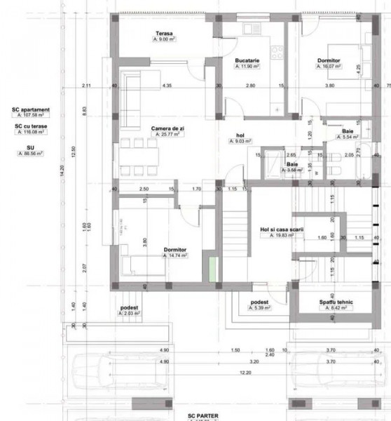 Apartament 3 Camere - Veterani - Alpha Residence - Xtreme Building Management
