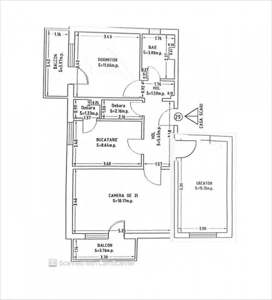 Apartament 3 Camere - Zona Anda - Mobilat Complet