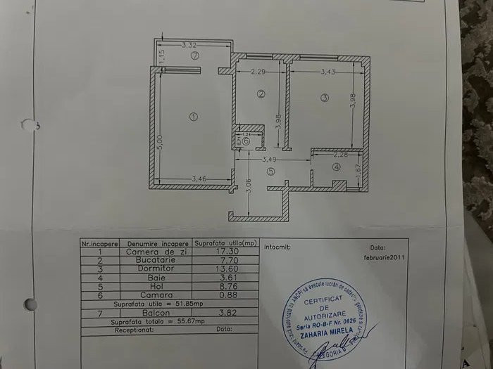 Apartament 2 Camere - Tomis Nord - Clasic - Gaze Pe Scara