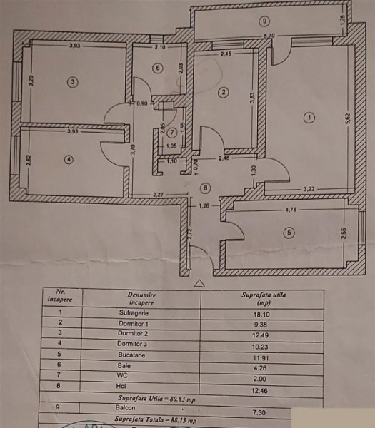 Apartament 4 Camere - Zona Gara - Mobilat - Centrala Pe gaze