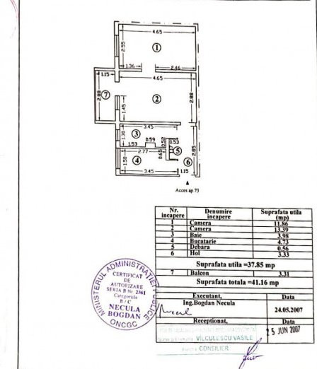 Apartament 2 Camere - Casa De Cultura - Etaj 3 - Gaze La Usa