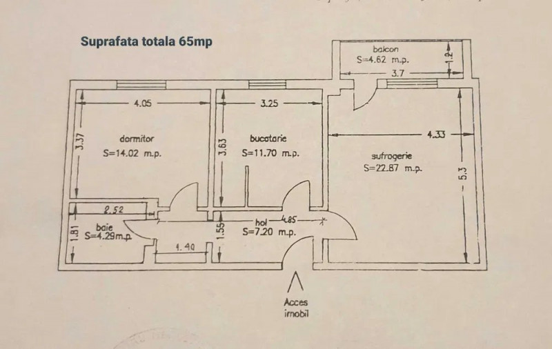 Apartament 2 Camere - Inel I - Centrala Pe Gaze - Termen Lung