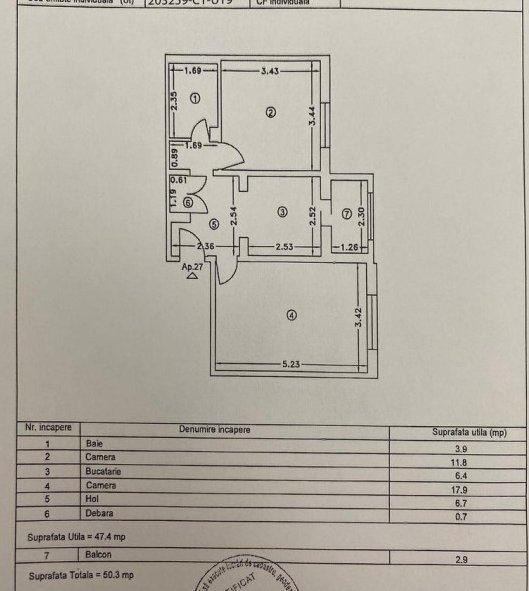Apartament 2 Camere - Tomis III - Renovat - Partial Mobilat - Centrala Gaze