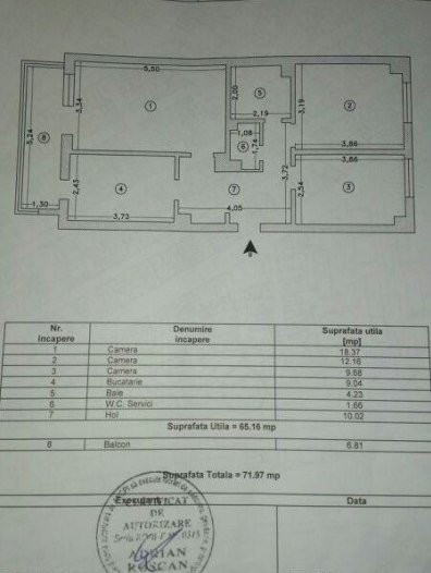 Apartament 3 Camere - Cora Bratianu - Mobilat - Centrala Pe Gaze