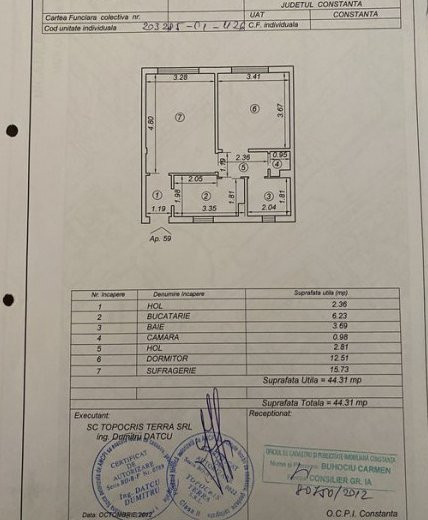 Apartament 2 camere,decomandat,centrala gaz, mobilat partial,finisaje Moderne