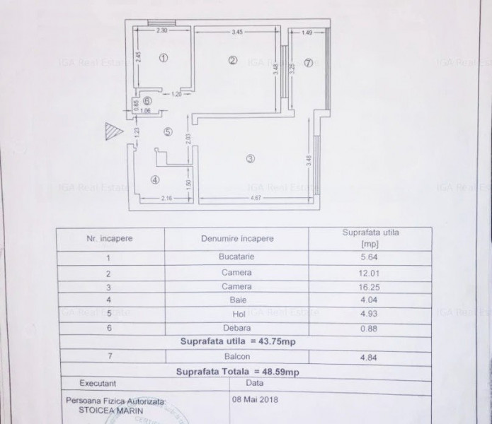 Apartament 2 Camere - Tomis I - Spitalul Judetean - Gaze Pe Scara