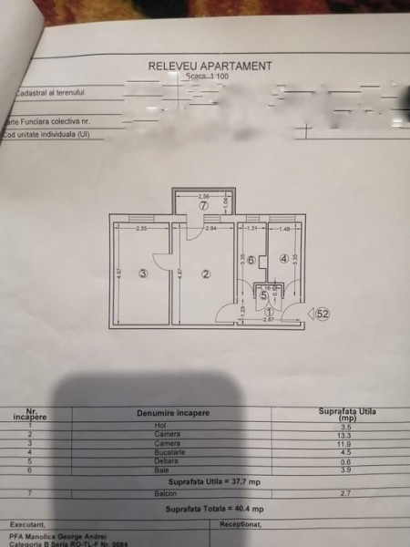 Apartament 2 Camere Semidecomandate - Zona Tomis Nord - Etaj 2