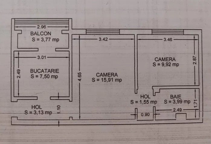 Apartament 2 Camere - Zona Eden - Mobilat Complet - Centrala Pe Gaze