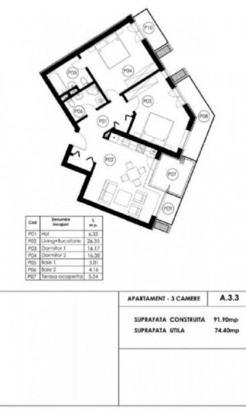 Apartament 3 Camere Ultrafinisat - Tomis Nord - Bloc Nou - Mobilat LUX