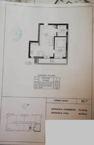 Studio 2 Camere - Tomis Nord - Tomis Park - Etaj Intermediar  
