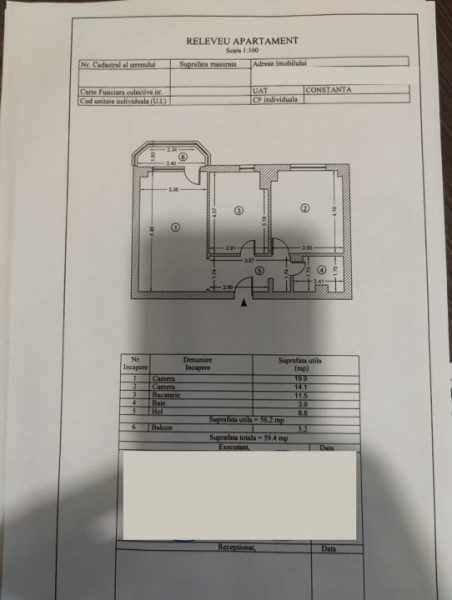 Apartament 2 Camere - Cora Bratianu - IS uri  - Centrala Gaze