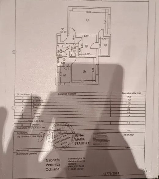 Apartament 2 Camere Decomandate - Inel II - Etaj 2 - Gaze La Aragaz