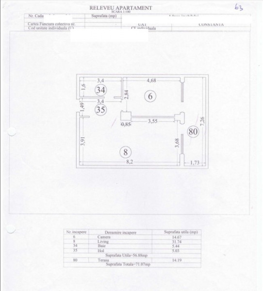 Apartament 2 Camere - Statiunea Mamaia - Mobilat -  Vedere Frontala La Lac