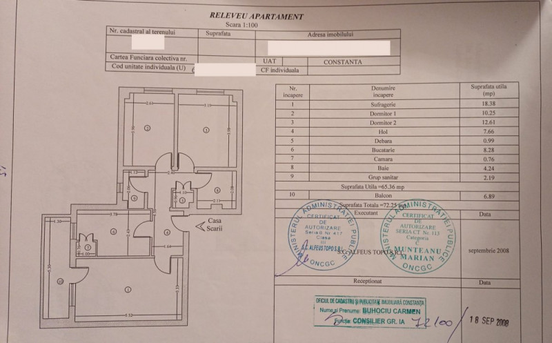 Apartament 3 Camere - Zona Anda - Etaj 3 - Renovat - Centrala Pe Gaze