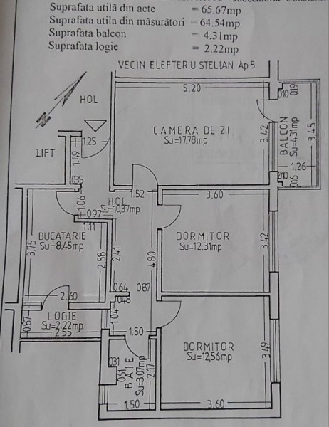 Apartament 3 Camere Decomandate - Zona Tomis III - Gaze - Etaj 2
