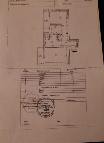 Apartament 2 Camere Decomandate - Casa De Cultura - Etaj 1 - Centrala Pe Gaze