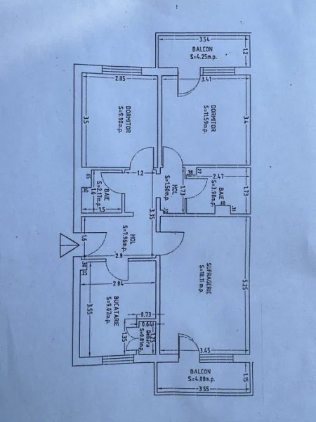 Apartament 3 Camere - Zona Dacia Scoala Spectrum - Mobilat Complet