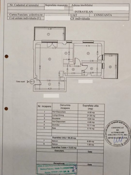 Apartament 2 Camere Spatios - Tomis Plus - Parter - Mobilat Complet