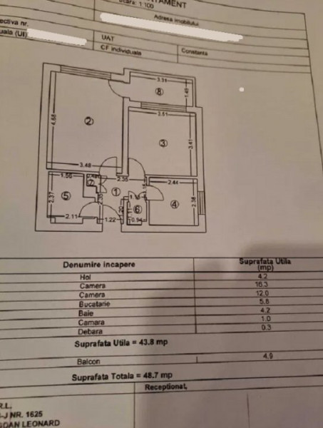 Apartament 2 Camere - Tomis I - Spitalul Judetean - Etaj 2 - Centrala Pe Gaze