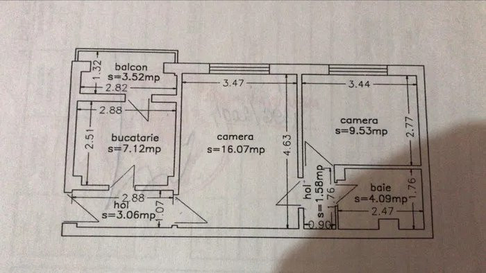 Apartament 2 Camere - Tomis Nord - Tulcei - Etaj 2 - Gaze La Usa