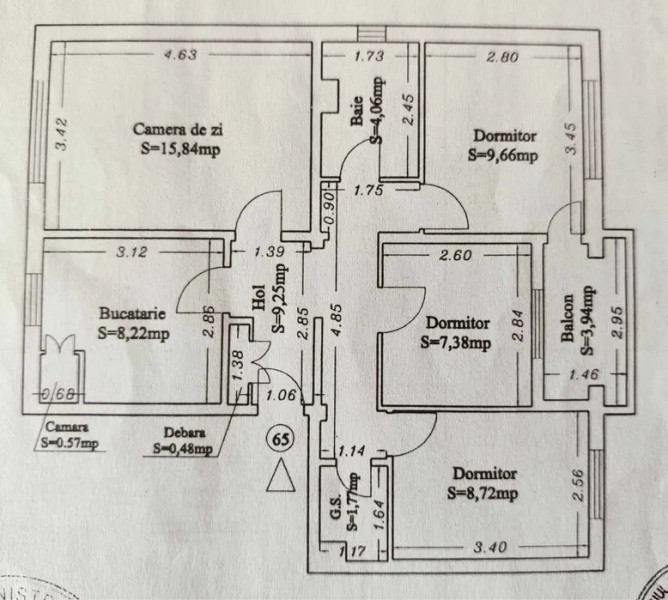 Apartament 4 Camere - Inel II - Scoala 39 - Etaj 2 - Mobilat - Centrala Pe Gaze
