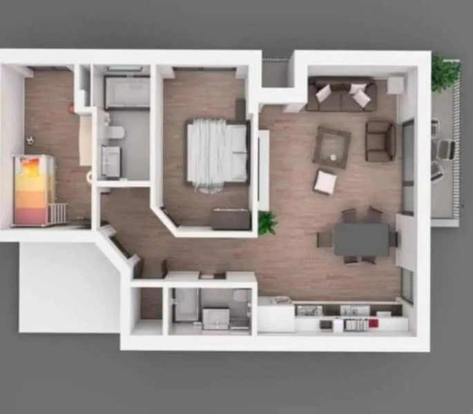 Apartament 3 Camere - Zona Compozitori - Bloc Nou 