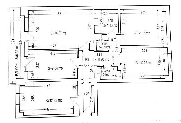 Apartament 4 Camere - KM 5 - Gaze - Etaj 1