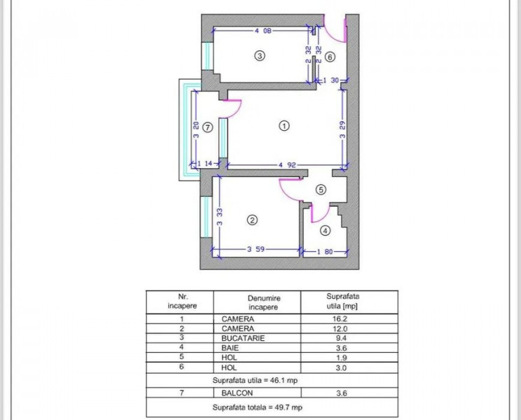 Apartament 2 Camere - City Park Mall - Parter - Mobilat Complet