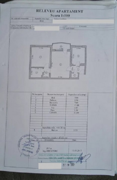 Apartament 2 Camere - Dacia City Park Mall - Etaj 2 - Mobilat - Centrala Pe Gaze
