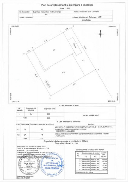 Casa P+1 - Cumpana - Constructie 2024 - Toate Utilitatile - Gata De Mutare