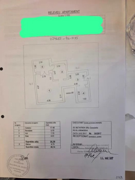 Garsoniera Zona Icil - Bloc Nou - Parter Inalt