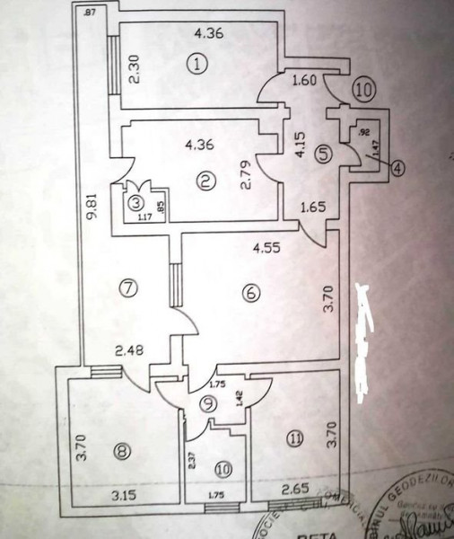 Apartament 4 camere - Zona Tomis II - Gaze