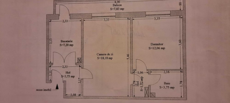 Apartament 2 Camere - Zona Tomis Nord -  Centrala Pe Gaze