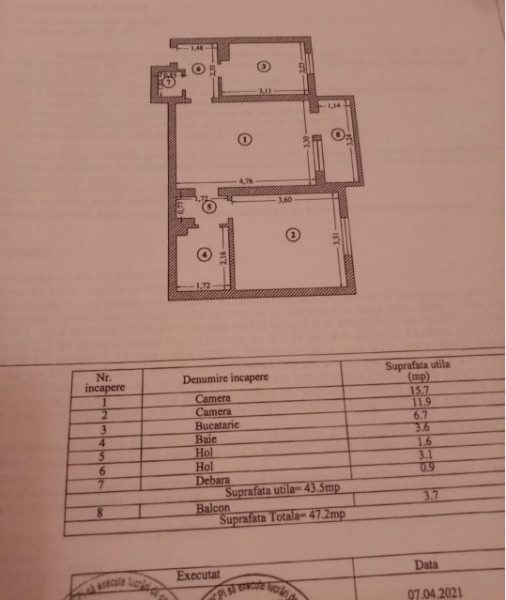 Apartament 2 Camere - Zona Tomis II - Centrala Pe Gaze